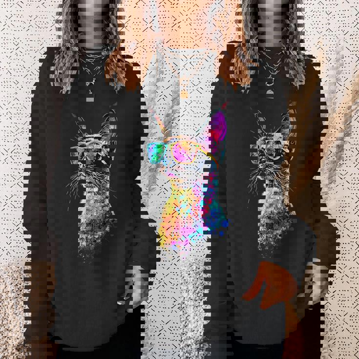 シャム猫 シャム猫 甘いシャム猫 スウェットシャツ 彼女への贈り物