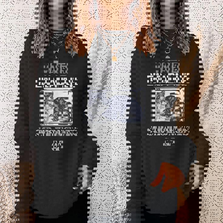 シュレディンガーの猫指名手配教師 物理科学教授 スウェットシャツ 彼女への贈り物