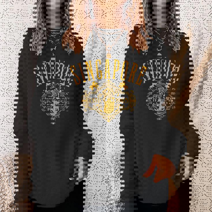 シンガポール メリオン ヴィンテージスタイル デザイン お土産 スウェットシャツ 彼女への贈り物