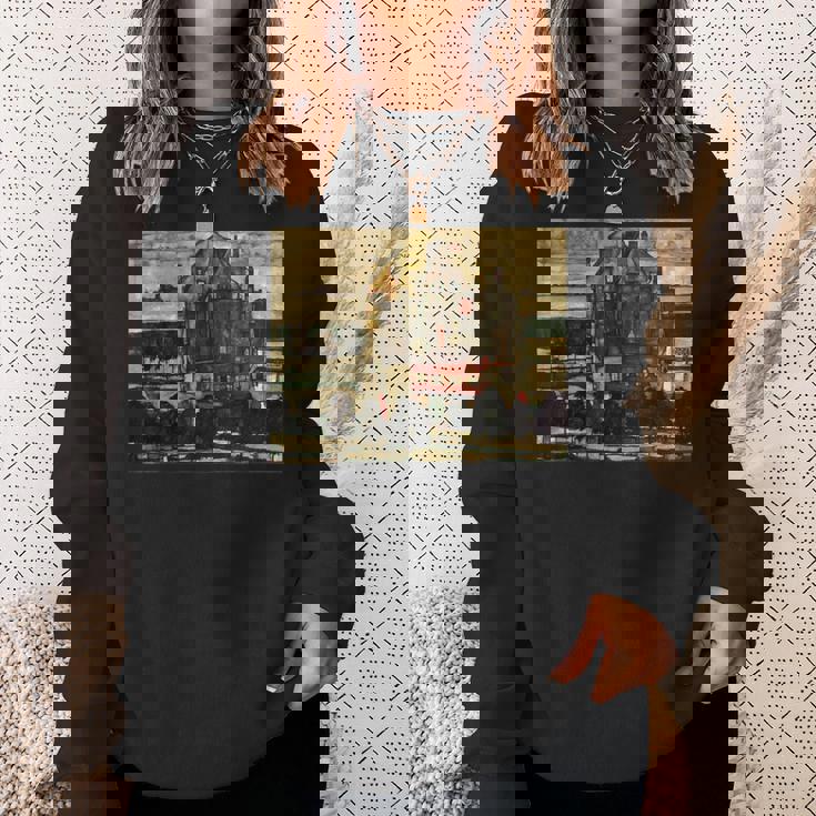 シングル・ハウス・バイ・エゴン・シーレ1915 スウェットシャツ 彼女への贈り物