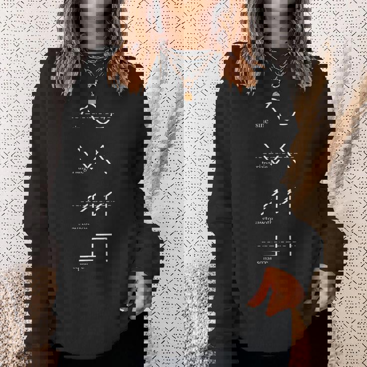 シンセサイザー 電子音楽プロデューサー 波形シンセ スウェットシャツ 彼女への贈り物