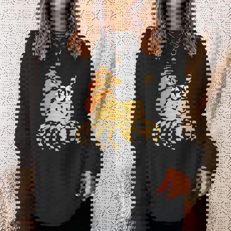 シンプルでかわいいミニマリストの甲殻類のリトル・ハーミット・バーナード スウェットシャツ 彼女への贈り物