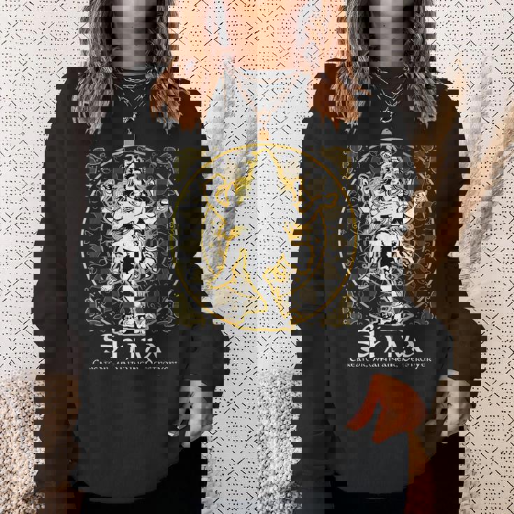 シヴァ「クリエイター、メンテナー、デストロイヤー」ヒンドゥー教の神 シヴァ神 スウェットシャツ 彼女への贈り物