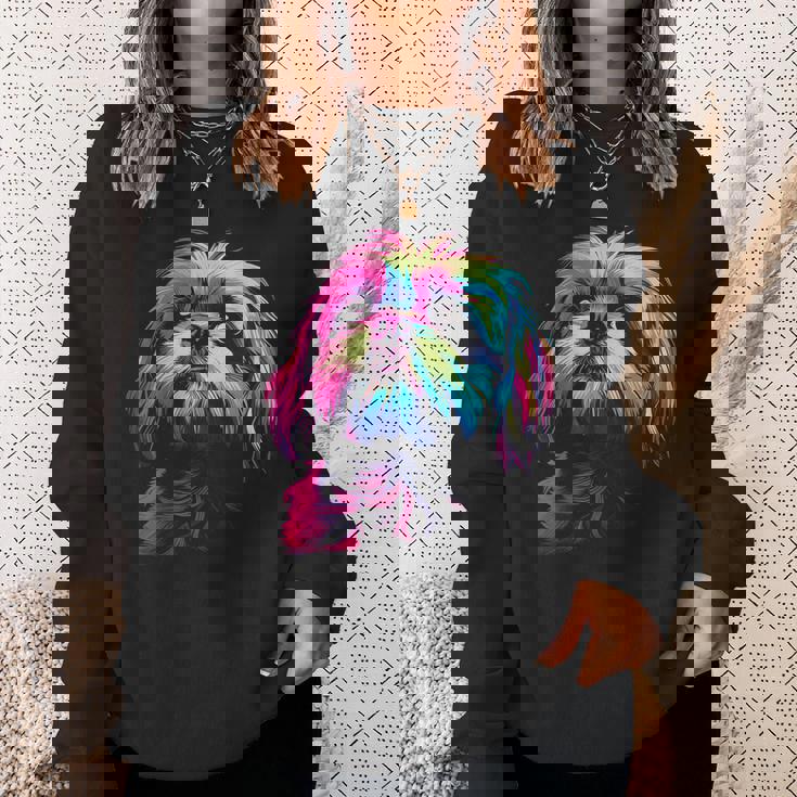 シーズー グラフィック ペット イラスト 犬 シーズー スウェットシャツ 彼女への贈り物