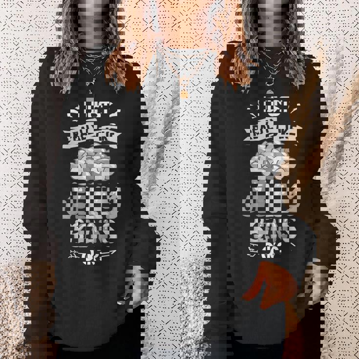 ジェリービーンファニーキャンディかわいいおやつ スウェットシャツ 彼女への贈り物