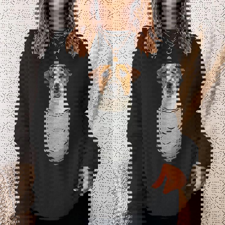 ジャックラッセルテリア Jrt チェストバッグ ポケットドッグオーナー スウェットシャツ 彼女への贈り物