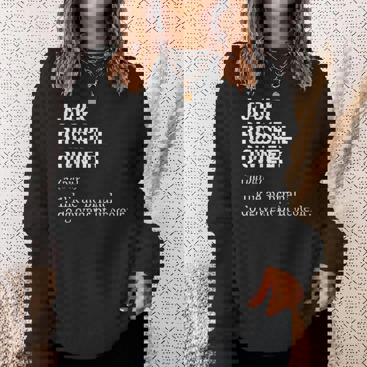 ジャック・ラッセル・テリア オーナー 定義 犬 スウェットシャツ 彼女への贈り物