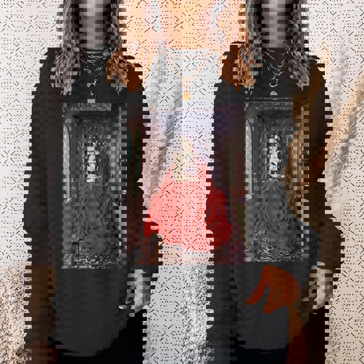 ジャン・ファン・エイク作 ルッカ・マドンナ 1436 スウェットシャツ 彼女への贈り物