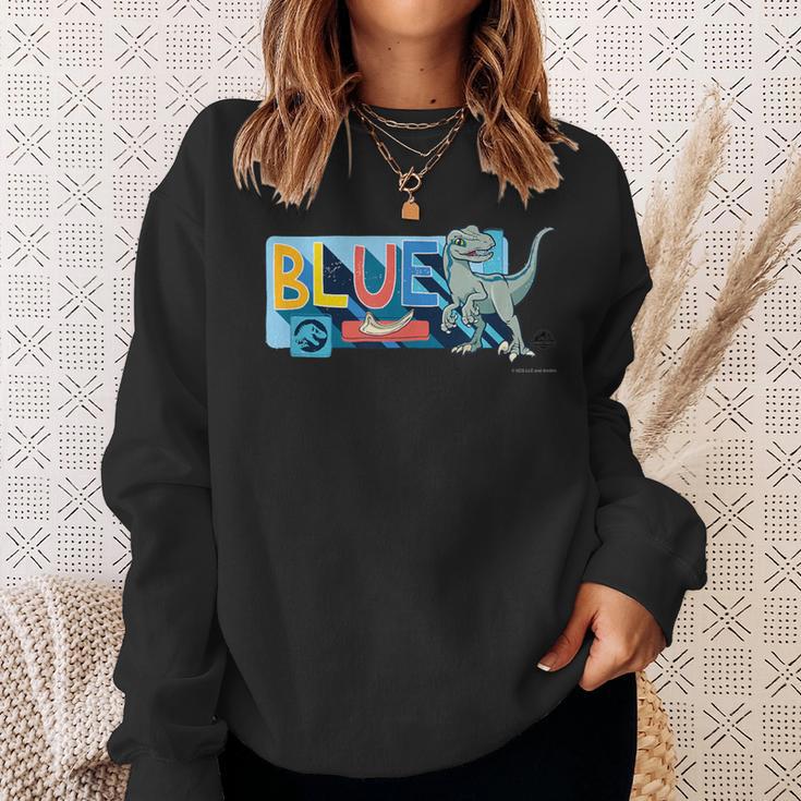 ジュラシック・ワールド Blue Cute Illustlation スウェットシャツ 彼女への贈り物