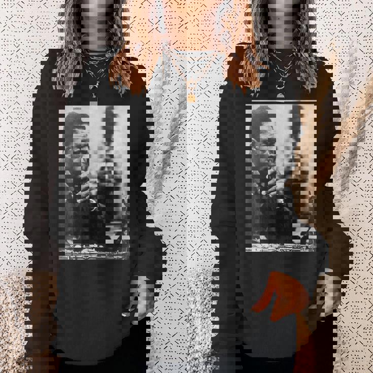 ジョン・コルトレーン 白黒写真 スウェットシャツ 彼女への贈り物