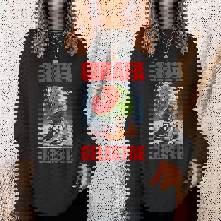 ジラファセレストレ-イタリアンブレインロットミーム スウェットシャツ 彼女への贈り物