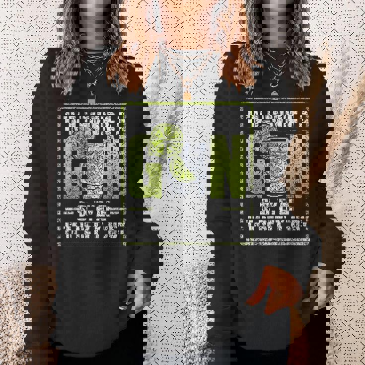 ジンを飲んでるんだ。 恋人 ドリンク ジンズ アルコール ジン スウェットシャツ 彼女への贈り物