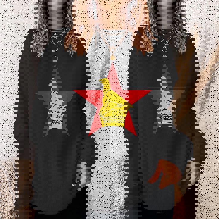 ジンバブエ ソープストーン バードフラッグ スウェットシャツ 彼女への贈り物