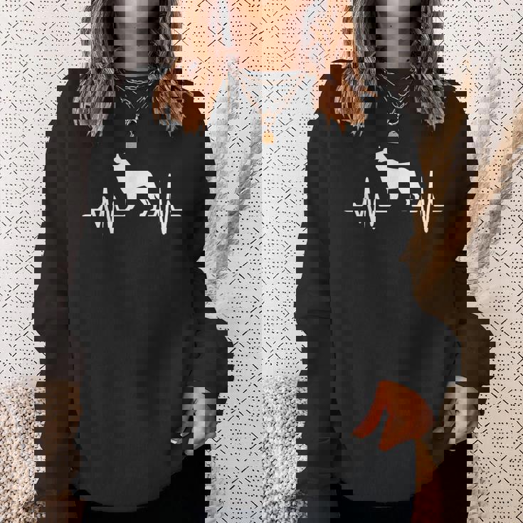 ホワイト スイス シェパード ドッグ ホワイト スイス シェパード ドッグ スウェットシャツ 彼女への贈り物