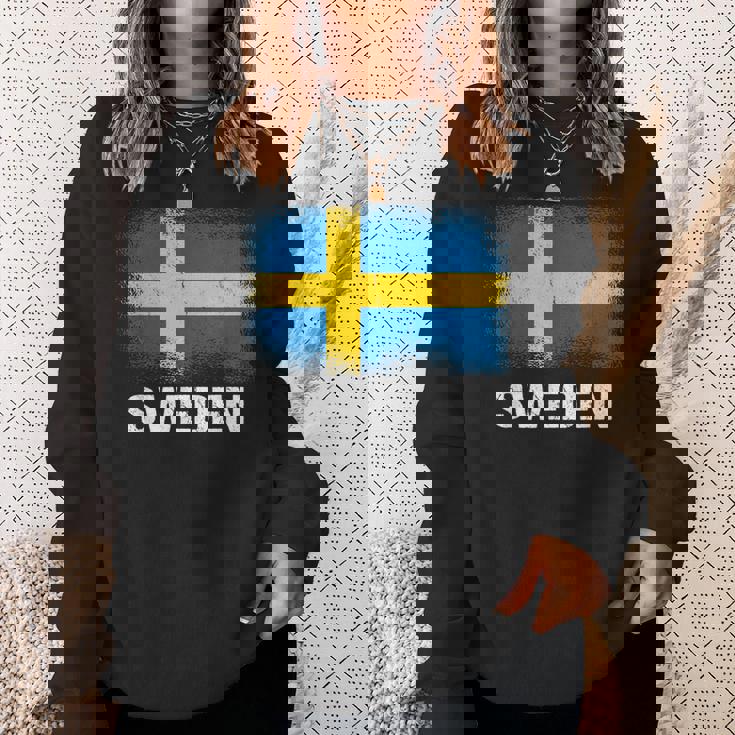 スウェーデン国旗スウェーデン スウェットシャツ 彼女への贈り物