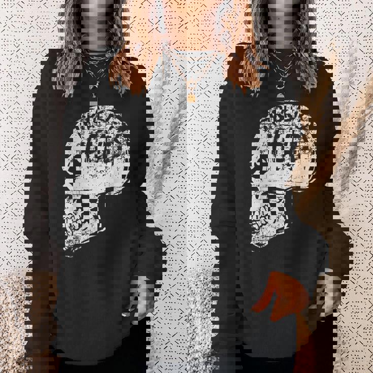 スカルスラッシャーヘッド スウェットシャツ 彼女への贈り物