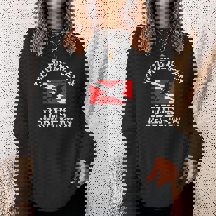 スキューバダイビング ダイバー ダウン ダイブ フラッグ ダイブ スウェットシャツ 彼女への贈り物