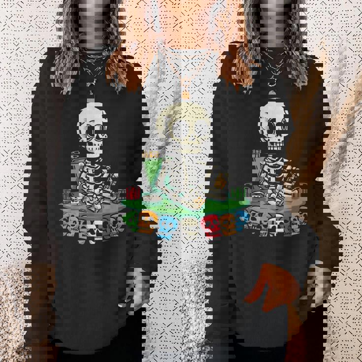 スケルトン ポーカー トランプ ギャンブル カジノ スカル ゲーム カード スウェットシャツ 彼女への贈り物