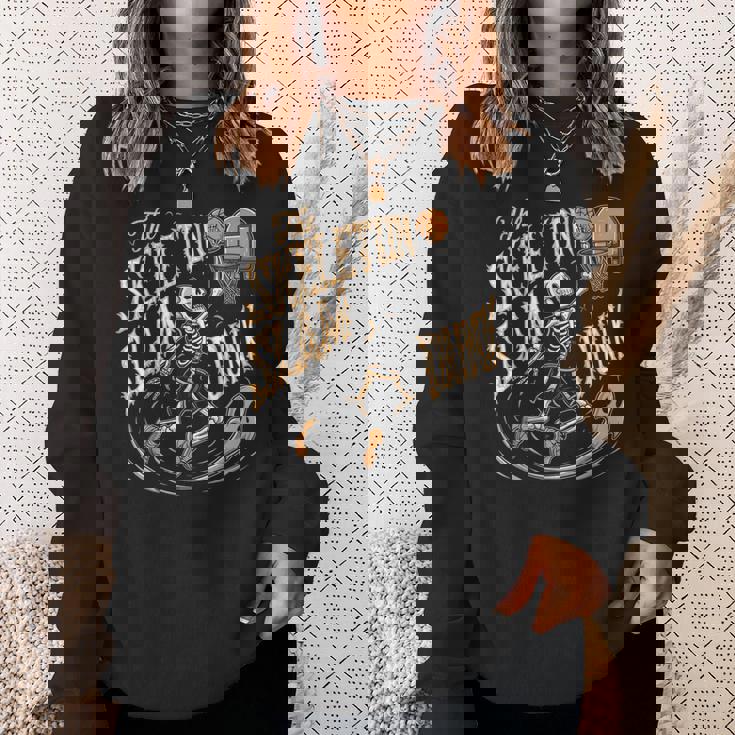 スケルトンスラムダンク 怖いバスケットボール ハロウィン スウェットシャツ 彼女への贈り物