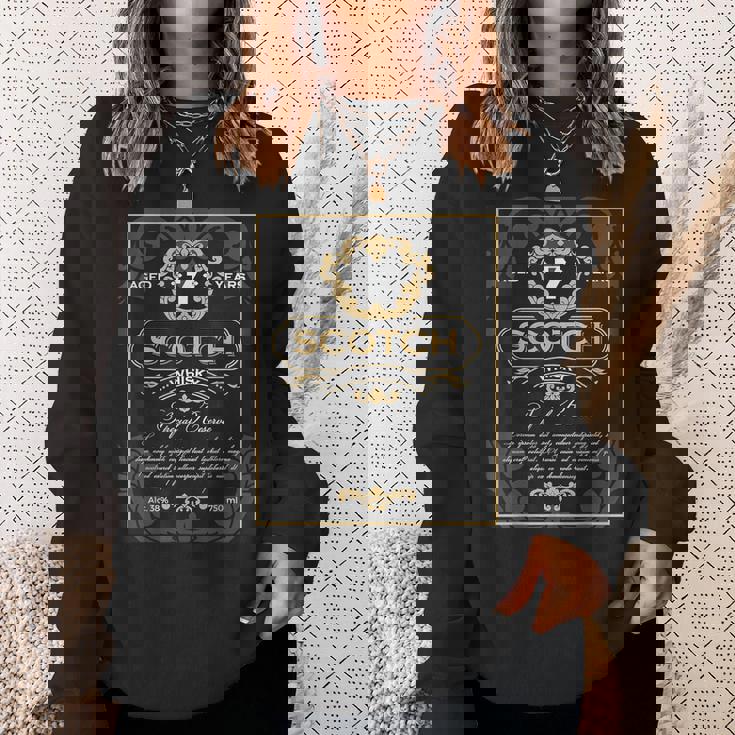 スコッチ ウイスキー ラベル お酒 父の日 バチェラー パーティー ギフト ウォッカ テキーラ コニャック ブランデー スウェットシャツ 彼女への贈り物