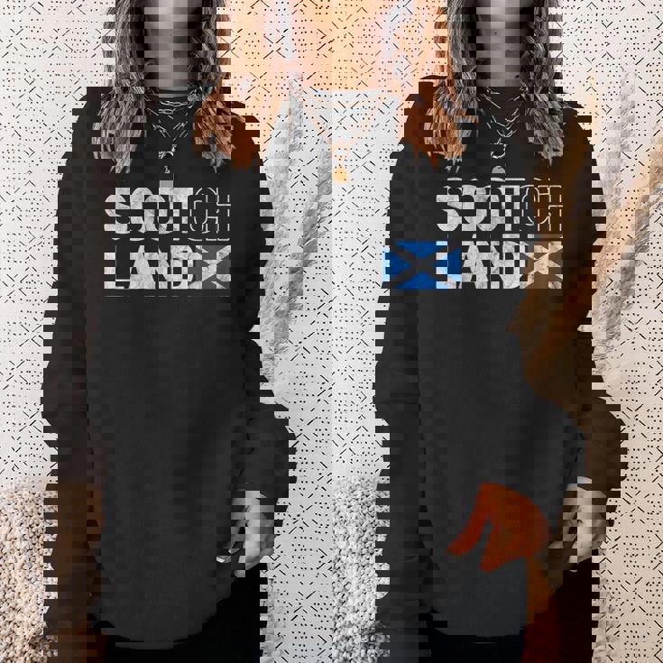 スコットランド国旗 スコッチ ウイスキー おもしろい スコットランド ギフト スウェットシャツ 彼女への贈り物