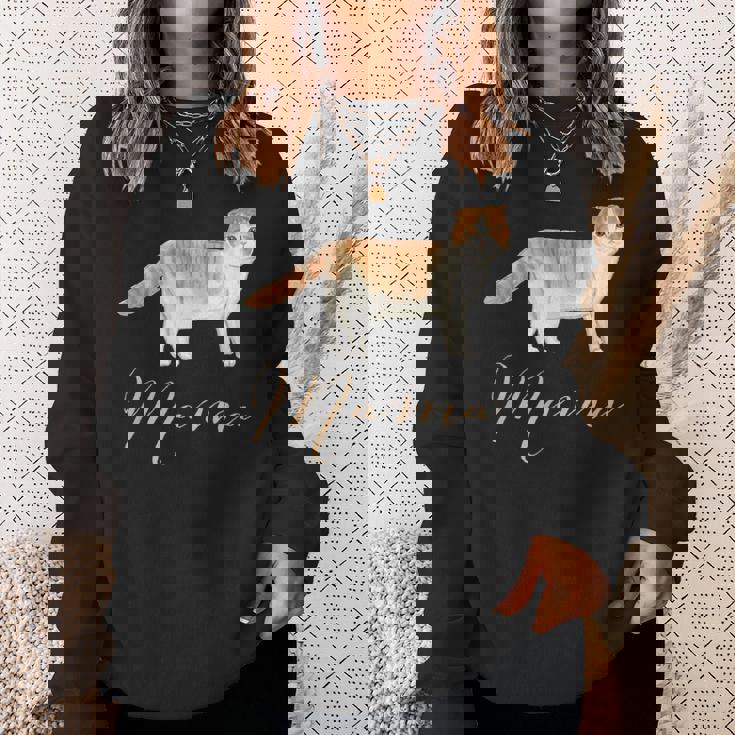 スコティッシュフォールドキャット ママシャツ 猫 ママ ママ スウェットシャツ 彼女への贈り物