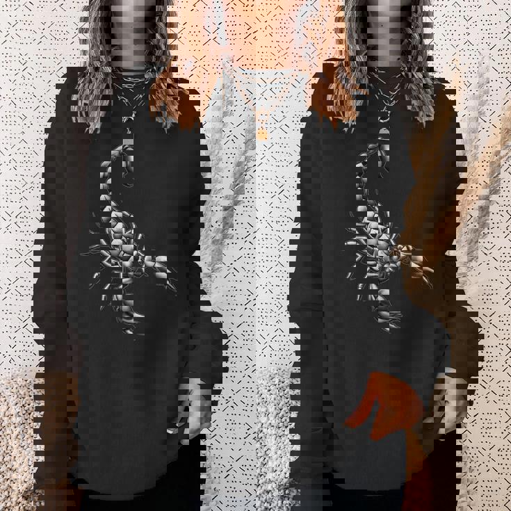 スコーピオン ブラックワーク スウェットシャツ 彼女への贈り物