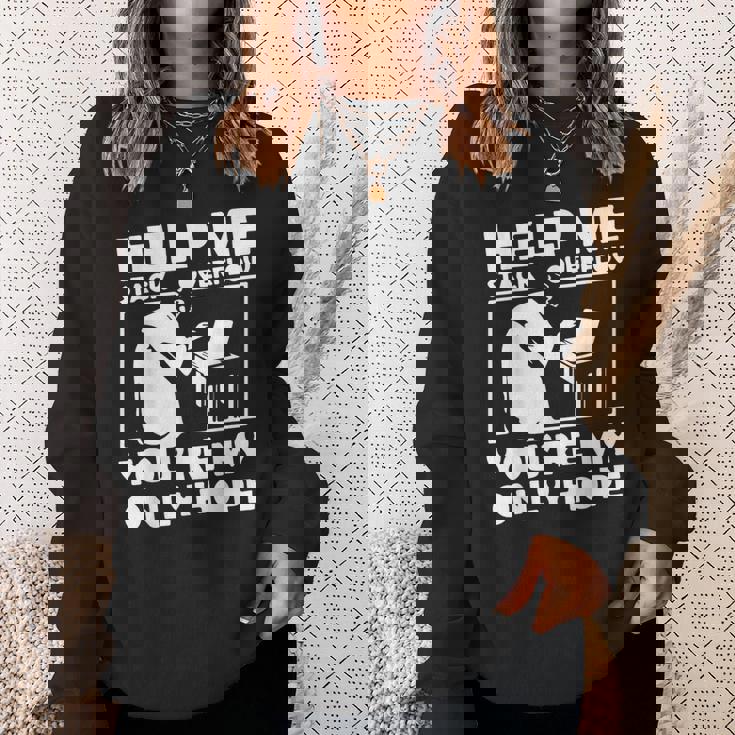 スタックオーバーフローを助ける スウェットシャツ 彼女への贈り物