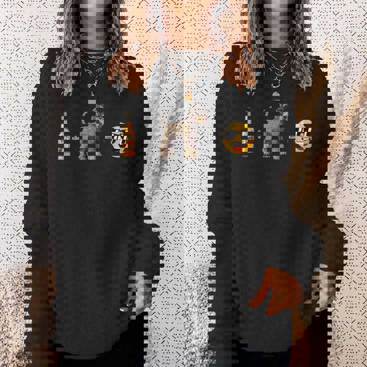 スタンダードシュナウザー ビールドッグダッドハッピーメンペットラバー スウェットシャツ 彼女への贈り物