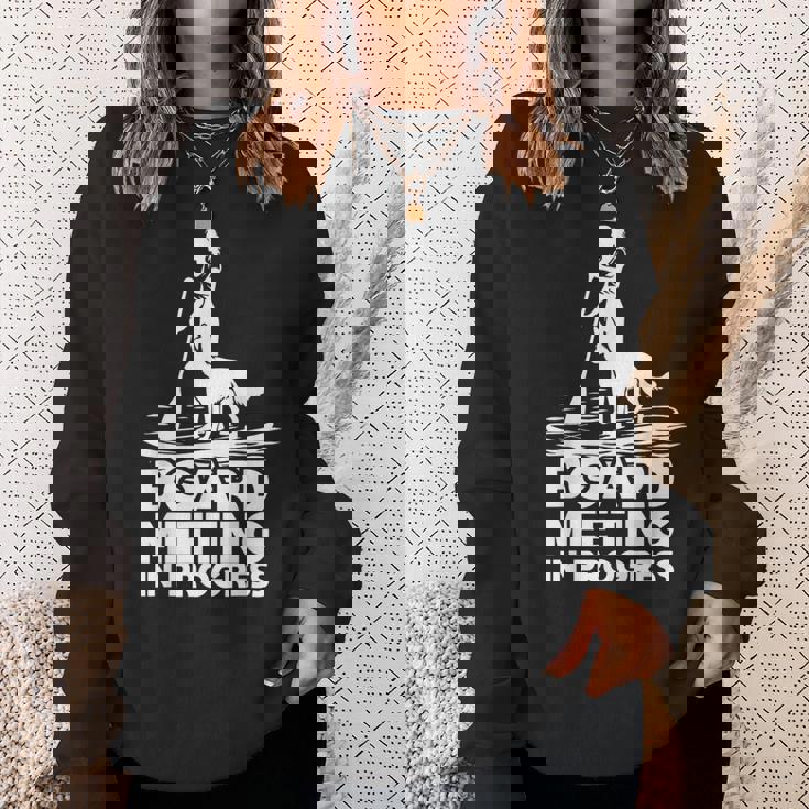 スタンドアップ パドリングボード ミーティングup 犬upボード パドリング スウェットシャツ 彼女への贈り物