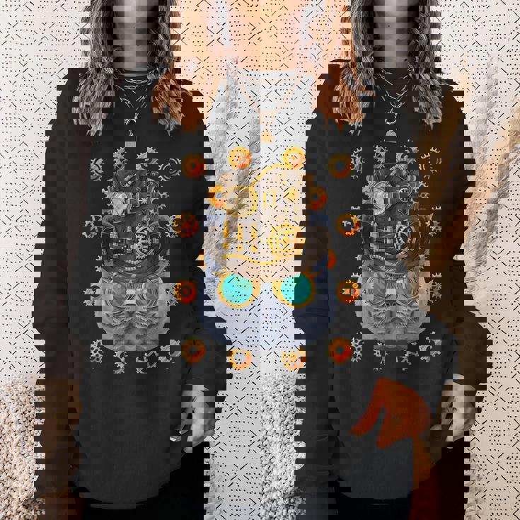 スチームパンク ブリティッシュショートヘア 中世 ビクトリア朝 スチームパワー スウェットシャツ 彼女への贈り物