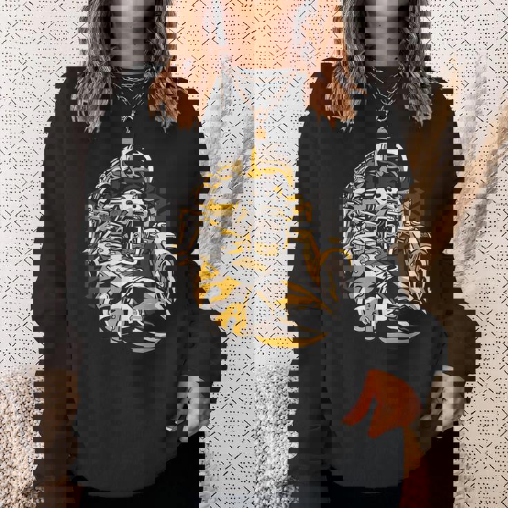 スチームパンクロボットサソリ アーティスティックグラフィック スウェットシャツ 彼女への贈り物