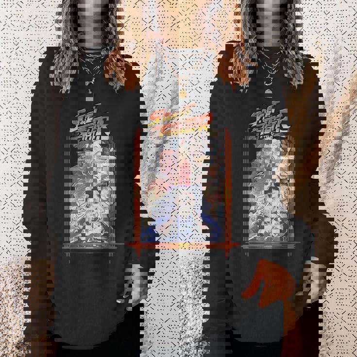 ストリートファイターポスターカバー 壮大なバトルロイヤル 象徴的なゲーマー スウェットシャツ 彼女への贈り物