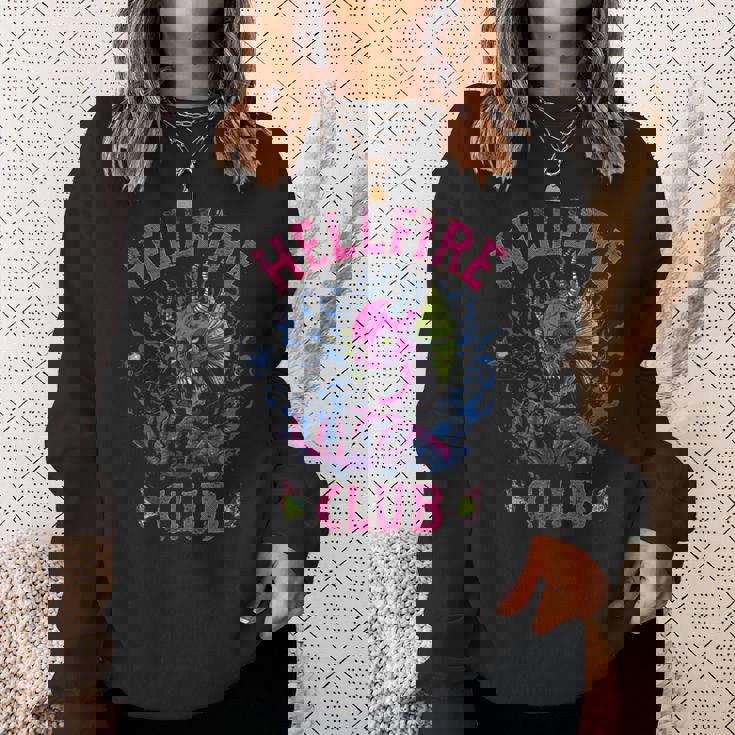 ストレンジャー・シングス ヘルファイア クラブ スプラッシュ Dnd デーモン レトロ ホーキンス スウェットシャツ 彼女への贈り物