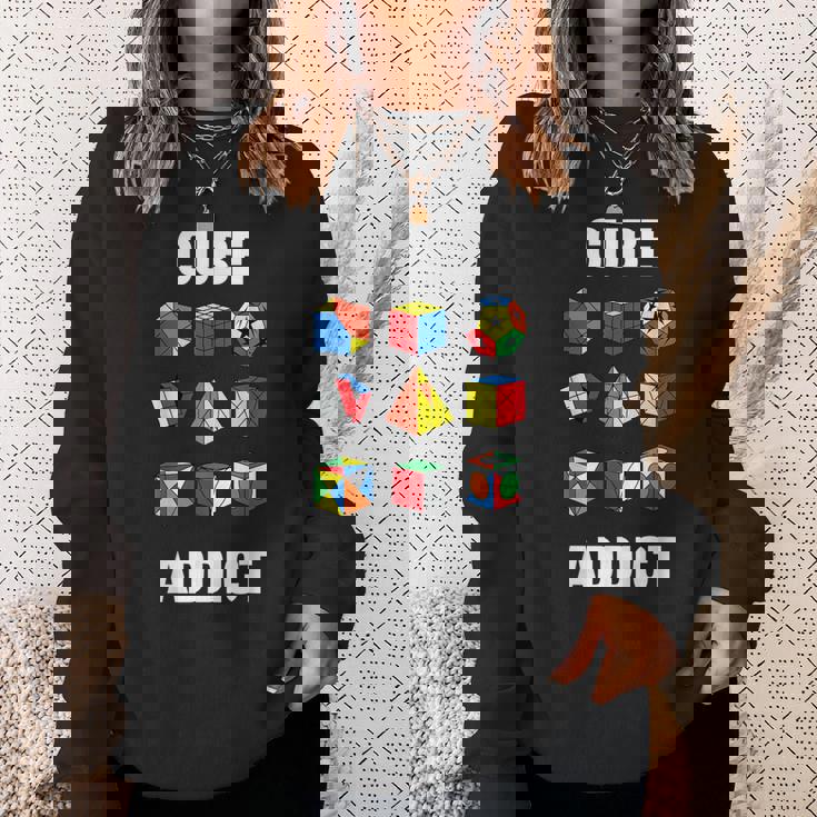 スピードキューブパズル キューバーキューブ キッズ スウェットシャツ 彼女への贈り物