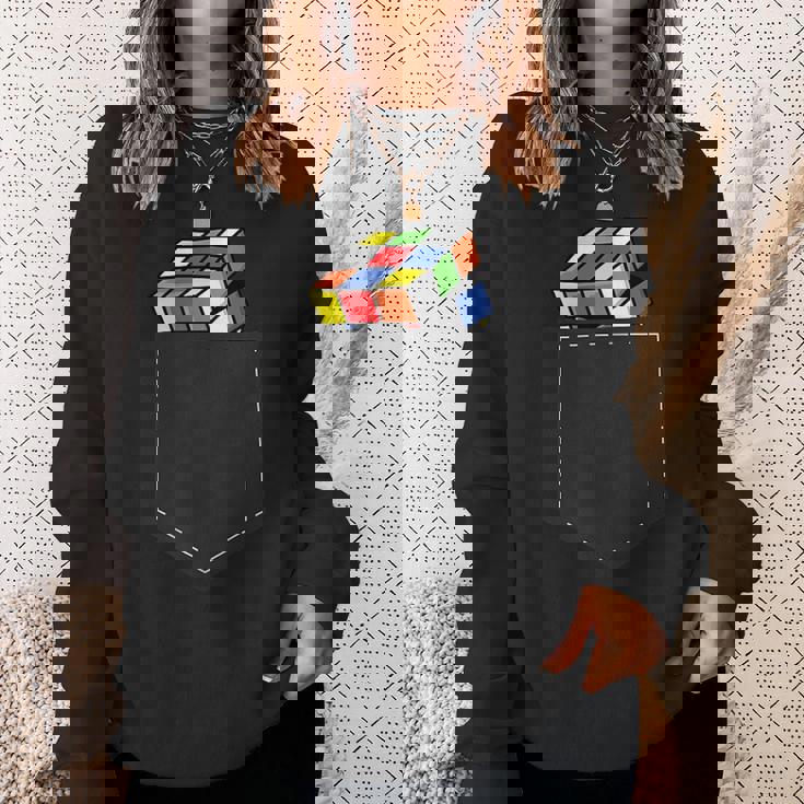 スピードキューブパズル キューブキューブポケットキューブ スウェットシャツ 彼女への贈り物