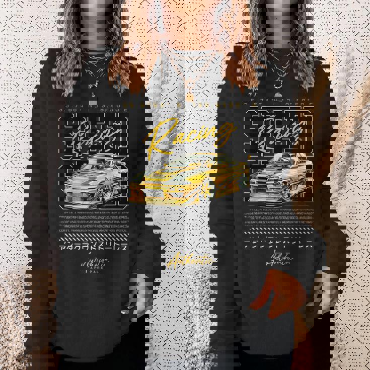 スピードレトロヴィンテージジャパニーズjdm東京ジャパンドリフトレースカー スウェットシャツ 彼女への贈り物