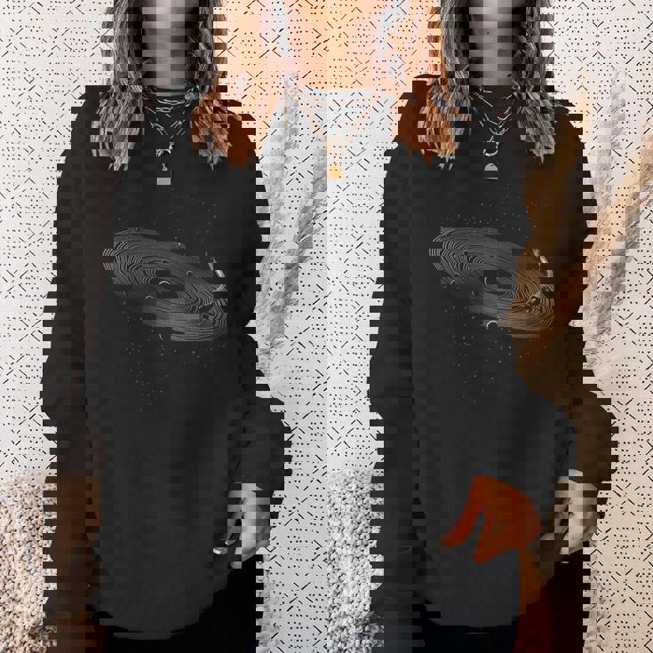 スペースdj アウタースペース ターンテーブル Edm アナログレコードプレーヤー スウェットシャツ 彼女への贈り物