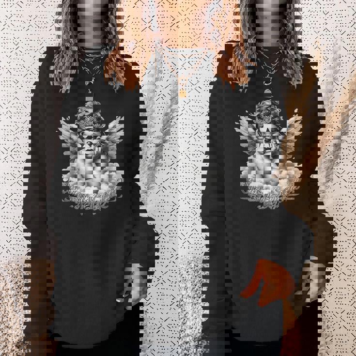 スマイルは後で泣いてエンジェルチョロチョーラタトゥーチカノsmile Now Cry Later スウェットシャツ 彼女への贈り物