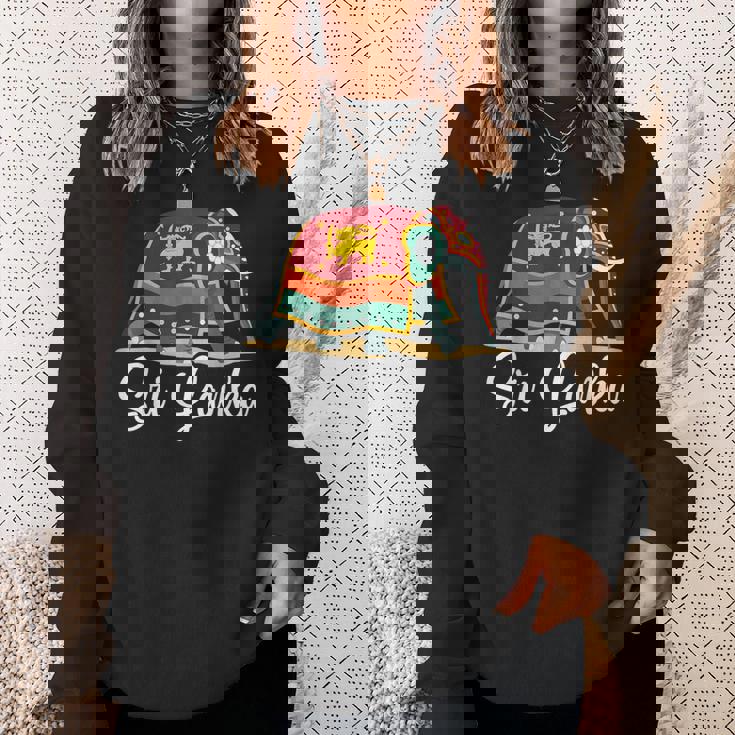 スリランカの国旗と友情 スウェットシャツ 彼女への贈り物