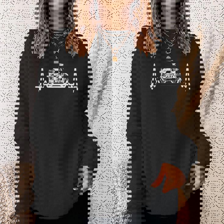 スーパーカブc100 原付バイク ハートビート レトロジャパン スウェットシャツ 彼女への贈り物