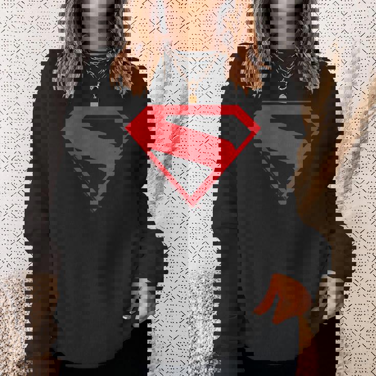 スーパーマン映画デザインのスーパーマンシルエット。 スウェットシャツ 彼女への贈り物