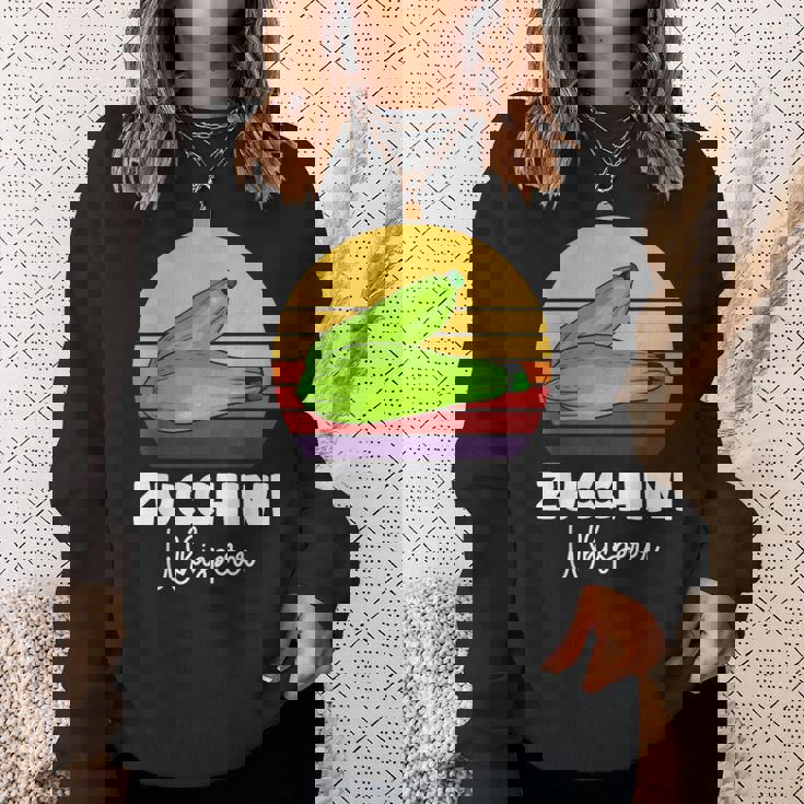 ズッキーニ愛好家 ビーガン ベジタリアン野菜ズッキーニ スウェットシャツ 彼女への贈り物