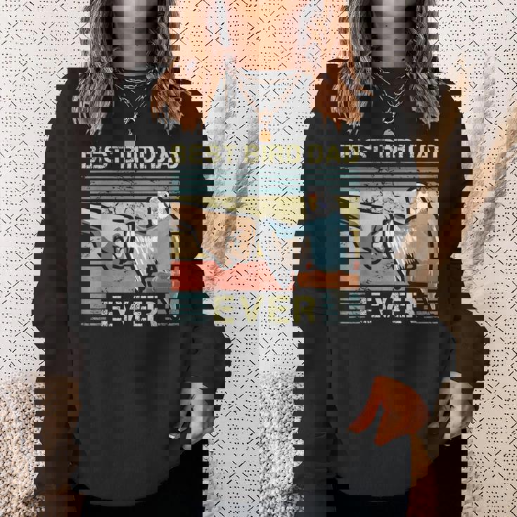 セキセイダッド 鳥好き 父 動物愛好家 鳥の男 スウェットシャツ 彼女への贈り物