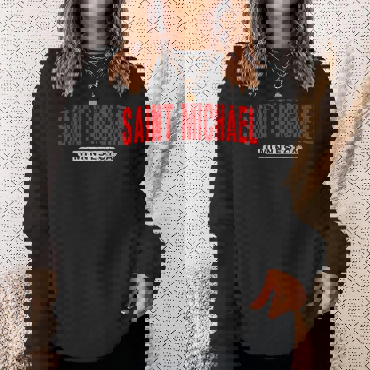 セントマイケルmn ミネソタ 面白い Usa City Roots ヴィンテージ ギフト スウェットシャツ 彼女への贈り物