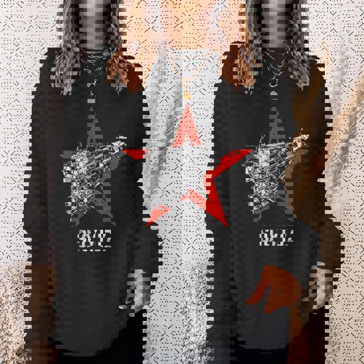 ソジュス・ロケット 宇宙ソビエト連邦 ロシア共産主義 スウェットシャツ 彼女への贈り物