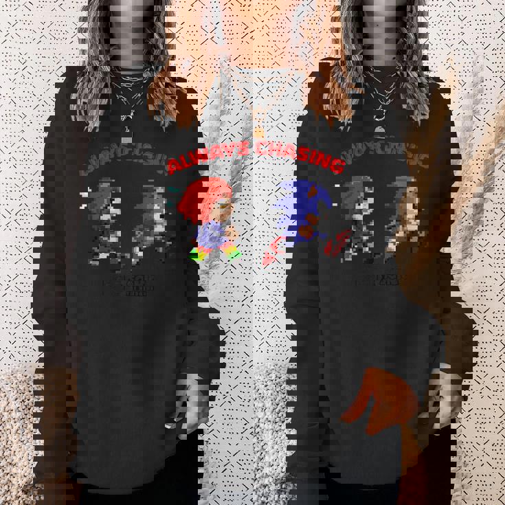 ソニック×れじぇくん Always Chasing L スウェットシャツ 彼女への贈り物