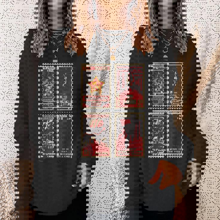 ソビエト消印sovi8ヴィンテージプロパガンダ。 スウェットシャツ 彼女への贈り物