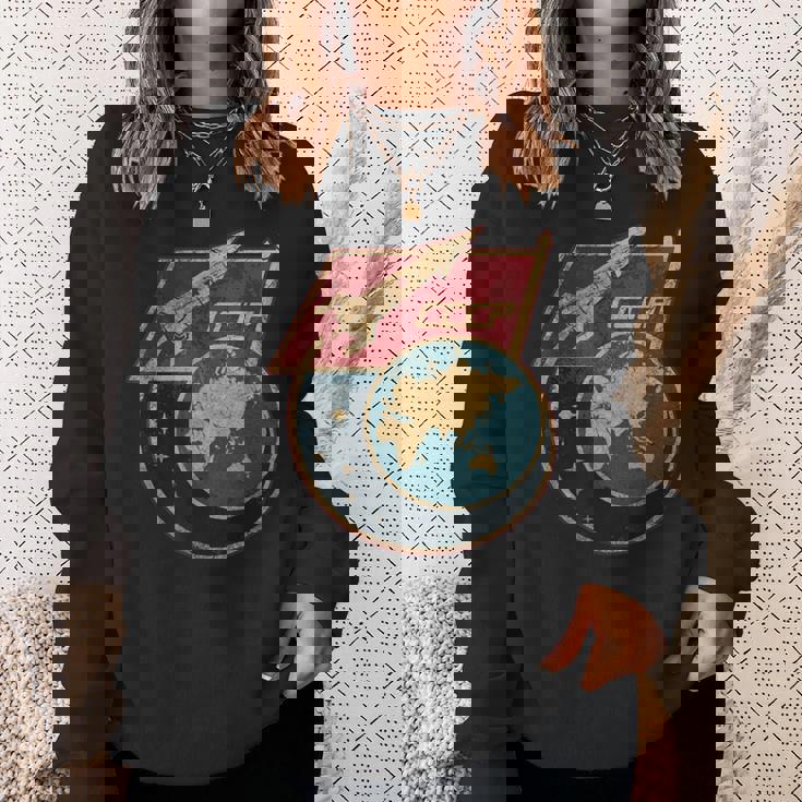 ソビエト連邦 宇宙 スプートニク ロケット Cccp ソ連 プロパガンダ スウェットシャツ 彼女への贈り物