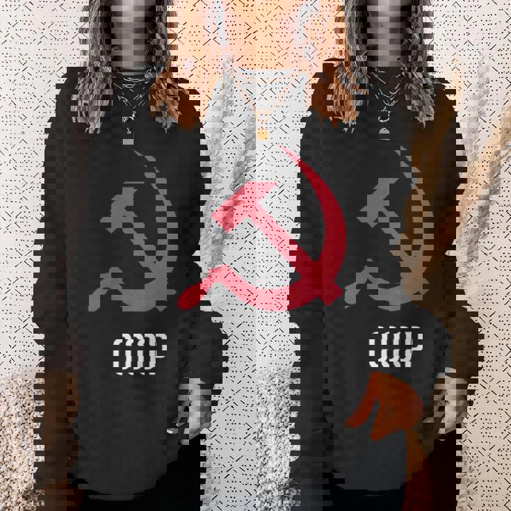 ソ連ロシアソビエト連合ハンマー 胸に鎌 Cccp付き スウェットシャツ 彼女への贈り物